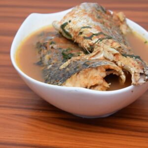 Full Croaker Fish Pepper Soup